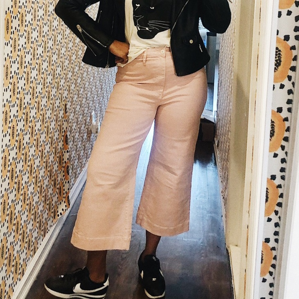 Madewell Emmett Wide Leg Crop Pants